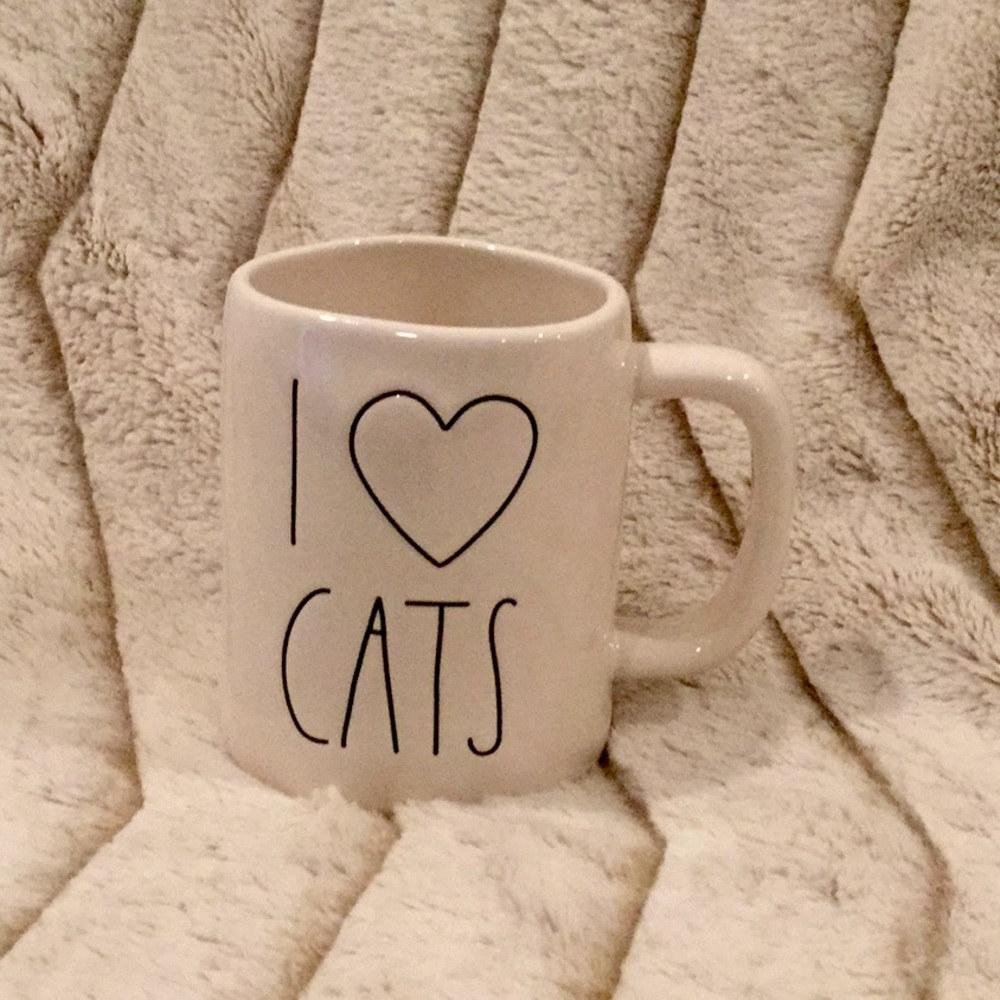 🔥 NWT 🐱 Rae Dunn I LOVE CATS Mug 🐈 Heart ❤️ - Picture 7 of 9